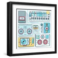 Music Gadgets & Instruments-karnoff-Framed Art Print