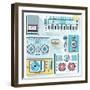 Music Gadgets & Instruments-karnoff-Framed Art Print