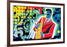 Music Go-Ray Lengele-Framed Art Print