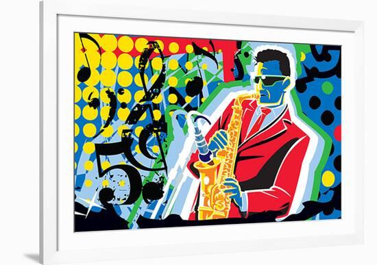 Music Go-Ray Lengele-Framed Art Print