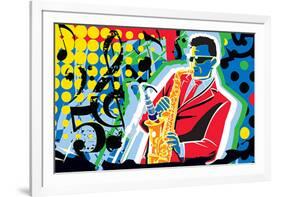 Music Go-Ray Lengele-Framed Art Print