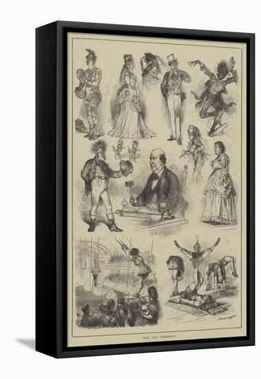 Music Hall Performers-Godefroy Durand-Framed Stretched Canvas