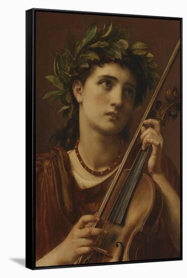 Music, Heavenly Maid-Edward John Poynter-Framed Stretched Canvas