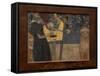 Music I, 1895 (Oil on Canvas)-Gustav Klimt-Framed Stretched Canvas