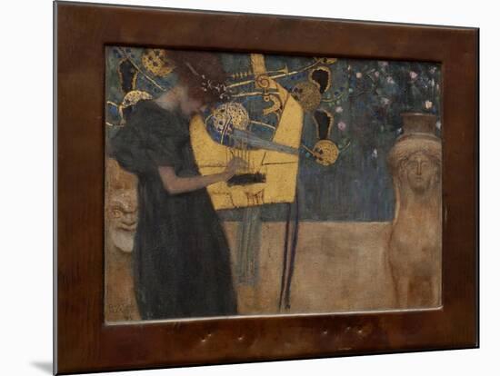 Music I, 1895 (Oil on Canvas)-Gustav Klimt-Mounted Giclee Print