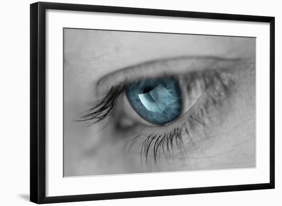 Music in Her Eyes-Xavier Garci-Framed Photographic Print