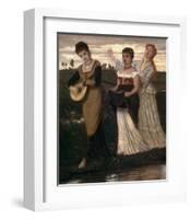 Music in the Fields-Arnold Bocklin-Framed Art Print