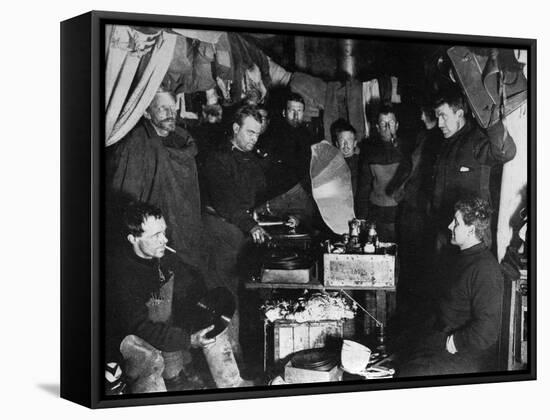 Music in the Hut-null-Framed Stretched Canvas