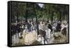 Music in the Jardin Des Tuileries, 1862-Edouard Manet-Framed Stretched Canvas