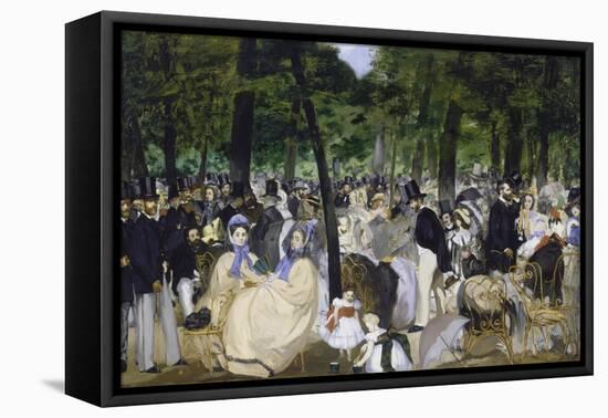 Music in the Jardin Des Tuileries, 1862-Edouard Manet-Framed Stretched Canvas