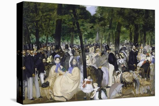 Music in the Jardin Des Tuileries, 1862-Edouard Manet-Stretched Canvas