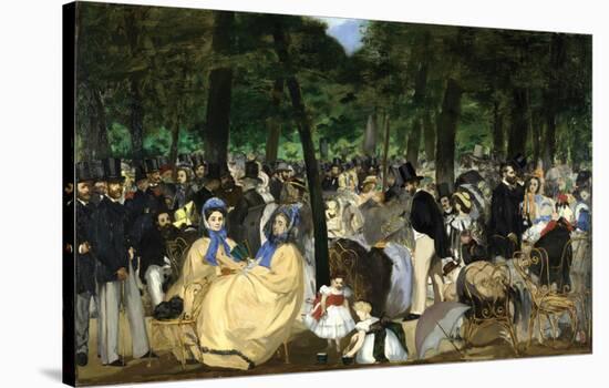 Music in the Tuileries, 1862-Edouard Manet-Stretched Canvas