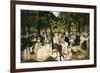 Music in the Tuileries Gardens-Edouard Manet-Framed Art Print