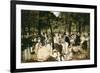 Music in the Tuileries Gardens-Edouard Manet-Framed Art Print