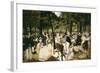 Music in the Tuileries Gardens-Edouard Manet-Framed Art Print