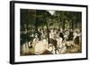 Music in the Tuileries Gardens-Edouard Manet-Framed Art Print