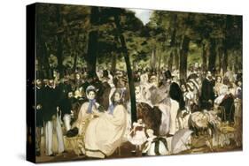 Music in the Tuileries Gardens-Edouard Manet-Stretched Canvas