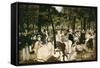 Music in the Tuileries Gardens-Edouard Manet-Framed Stretched Canvas