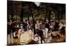 Music in Tuilerie Garden-Edouard Manet-Mounted Premium Giclee Print