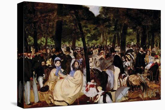 Music In Tuilerie Garden-Edouard Manet-Stretched Canvas