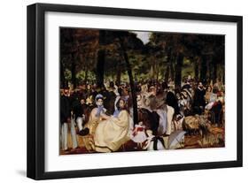 Music In Tuilerie Garden-Edouard Manet-Framed Art Print