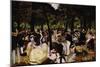 Music In Tuilerie Garden-Edouard Manet-Mounted Art Print