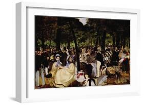 Music In Tuilerie Garden-Edouard Manet-Framed Premium Giclee Print