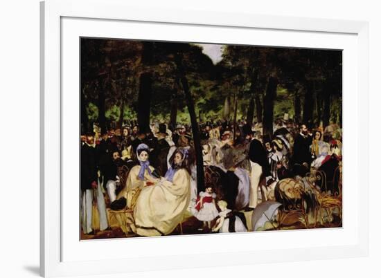 Music In Tuilerie Garden-Edouard Manet-Framed Art Print