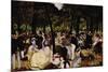 Music In Tuilerie Garden-Edouard Manet-Mounted Art Print