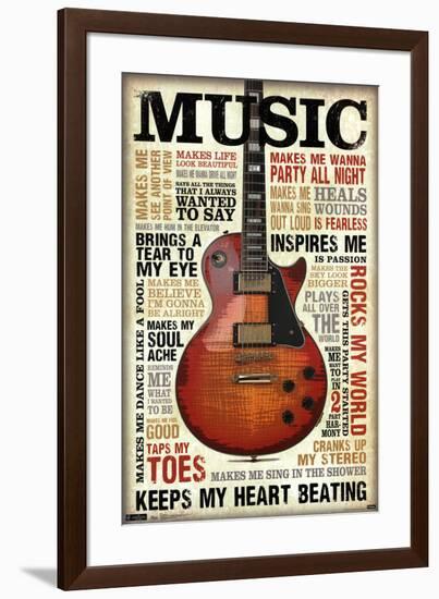 Music Inspires Me-null-Framed Poster