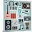 Music Instruments and Gadgets Big Icon Set-Frimufilms-Mounted Art Print