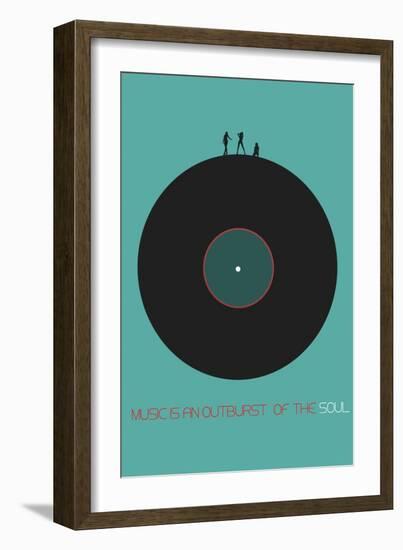 Music Is An Outburst Of The Soul-NaxArt-Framed Art Print