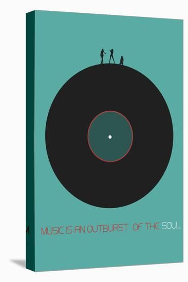 Music Is An Outburst Of The Soul-NaxArt-Stretched Canvas