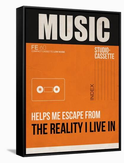 Music Is Escape-NaxArt-Framed Stretched Canvas