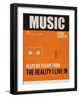 Music Is Escape-NaxArt-Framed Art Print