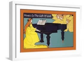 Music is the Gift of God-null-Framed Art Print