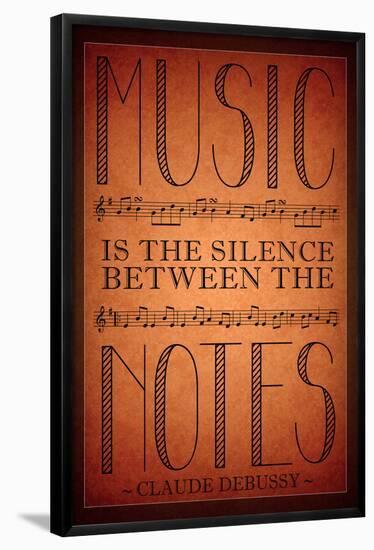 Music is the Silence Between the Notes-null-Framed Poster