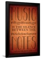 Music is the Silence Between the Notes-null-Framed Poster