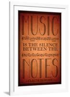 Music is the Silence Between the Notes-null-Framed Art Print