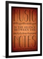 Music is the Silence Between the Notes-null-Framed Art Print