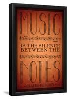 Music is the Silence Between the Notes-null-Framed Poster