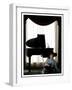 Music Legend Burt Bacharach Sitting at a Piano at the Berkeley Hotel, London-null-Framed Photographic Print