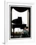 Music Legend Burt Bacharach Sitting at a Piano at the Berkeley Hotel, London-null-Framed Photographic Print