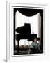 Music Legend Burt Bacharach Sitting at a Piano at the Berkeley Hotel, London-null-Framed Photographic Print