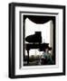 Music Legend Burt Bacharach Sitting at a Piano at the Berkeley Hotel, London-null-Framed Premium Photographic Print