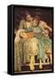 Music Lesson-Frederick Leighton-Framed Stretched Canvas