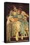 Music Lesson-Frederick Leighton-Framed Stretched Canvas