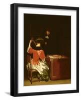 Music Lesson-Gerard ter Borch-Framed Giclee Print