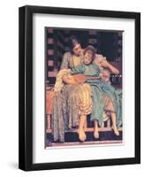 Music Lesson-unknown Leighton-Framed Art Print