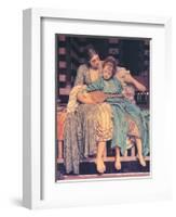 Music Lesson-unknown Leighton-Framed Art Print